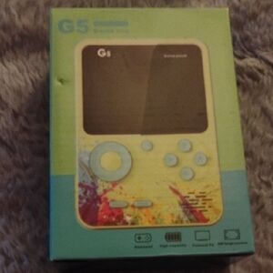 Handheld Retro Game Console - Yellow/Blue